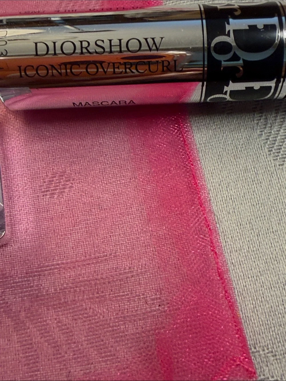 Dior Pink Blush Compact with Silver Lipstick Case